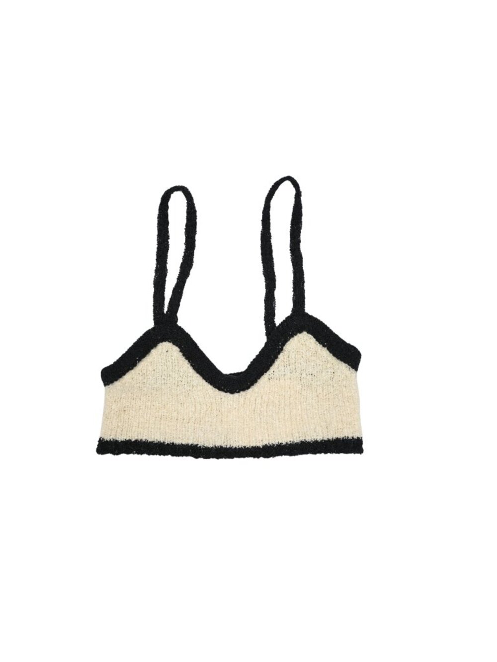 Asta Resort Camilla Bralette in Merino Alpaca Ivory